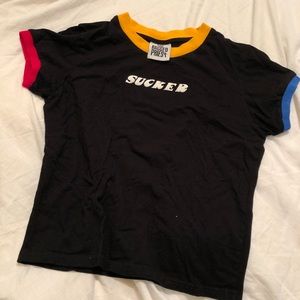 SUCKER crop top- the ragged priest dolls kill